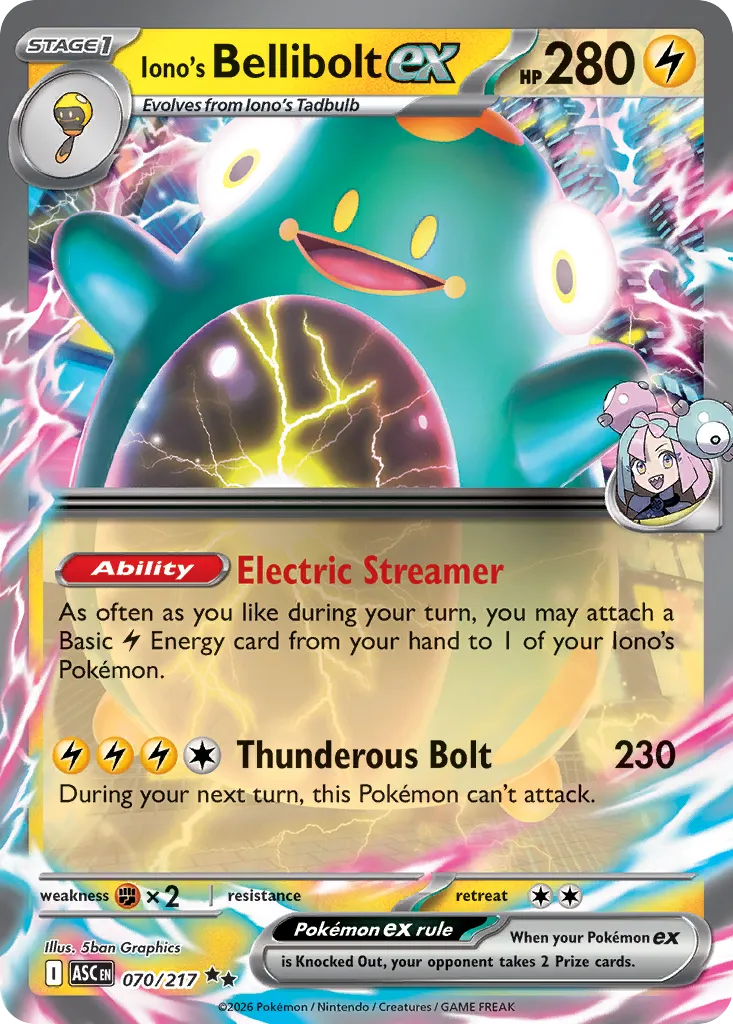 Iono's Bellibolt ex card image