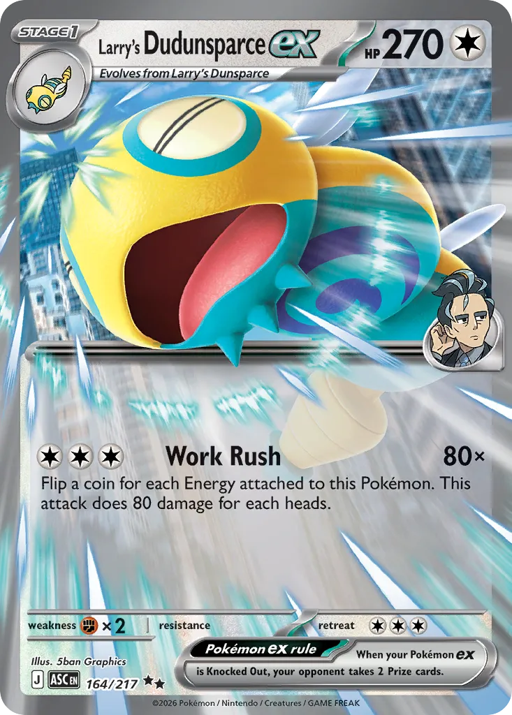 Larry's Dudunsparce ex card image
