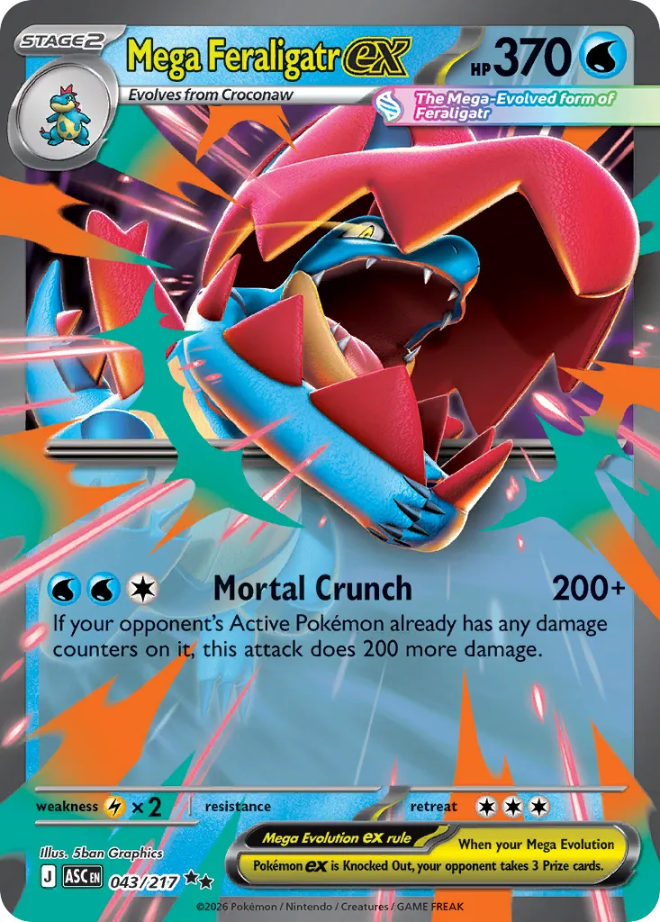 Mega Feraligatr ex card image