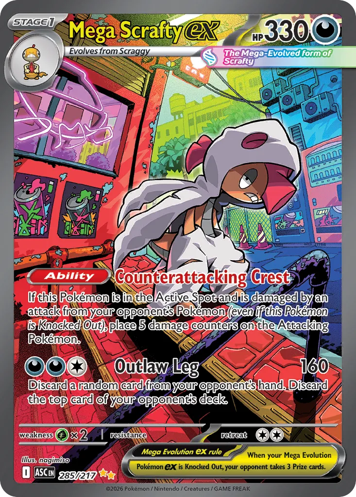 Mega Scrafty ex card image