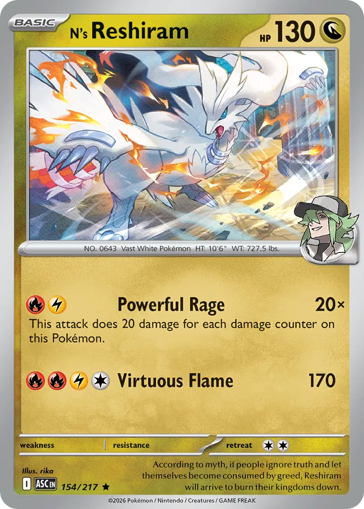 N's Reshiram card image