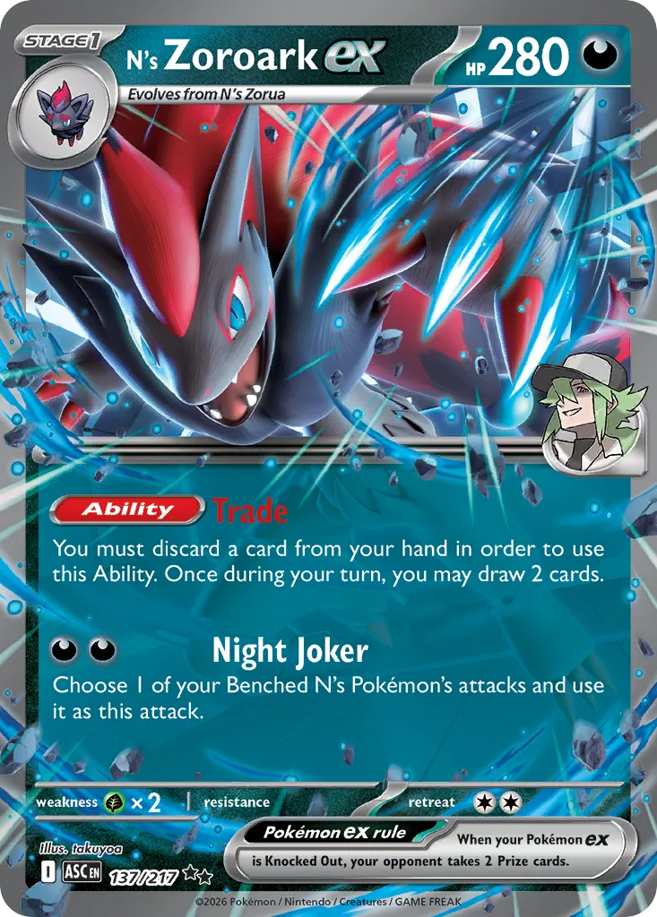N's Zoroark ex card image
