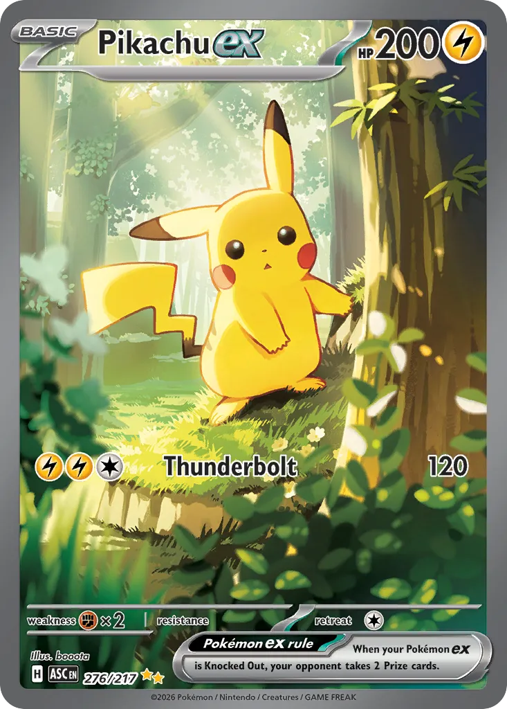 Pikachu ex card image