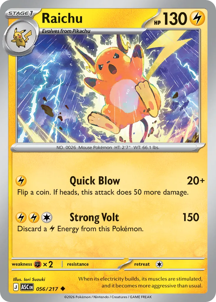 Raichu card image