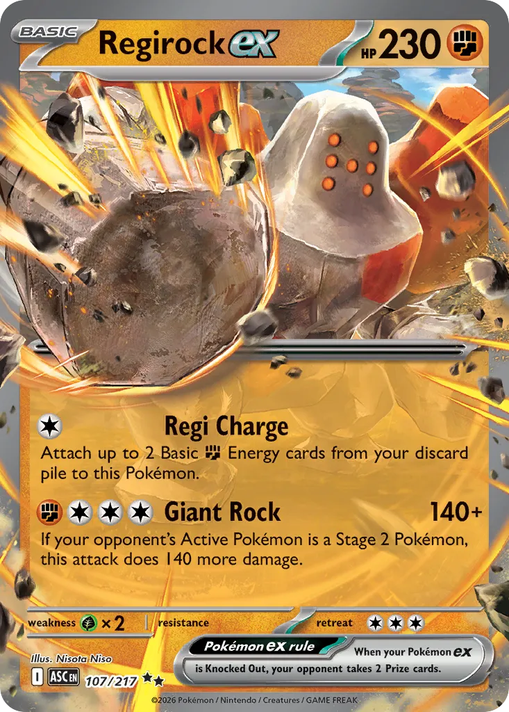 Regirock ex card image