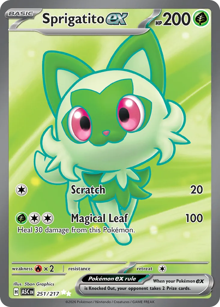 Sprigatito ex card image