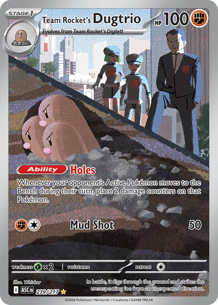 Team Rocket's Dugtrio card image
