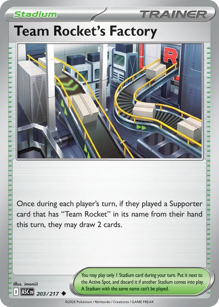 Team Rocket's Factory card image