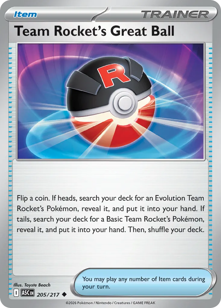 Team Rocket's Great Ball card image
