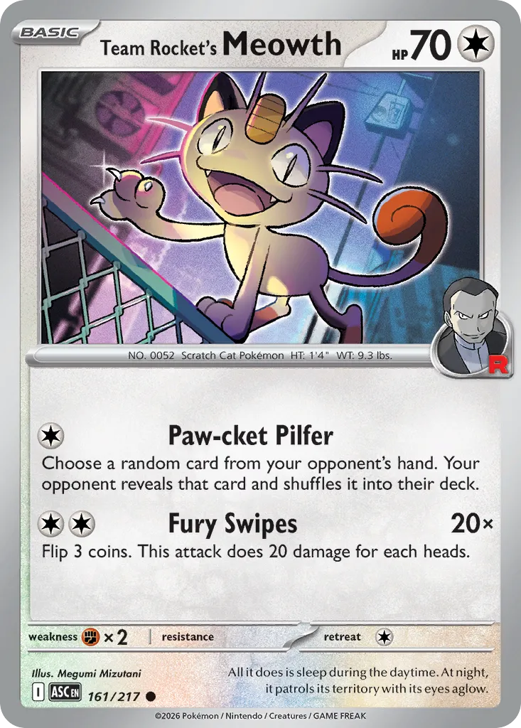 Team Rocket's Meowth card image