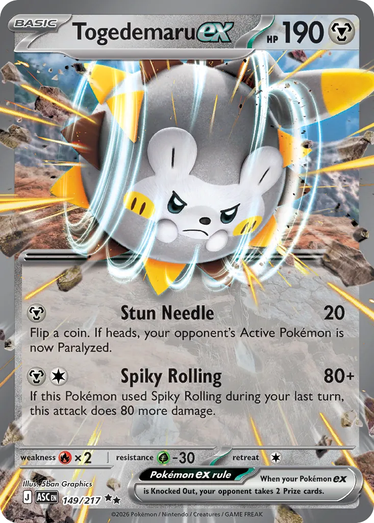 Togedemaru ex card image