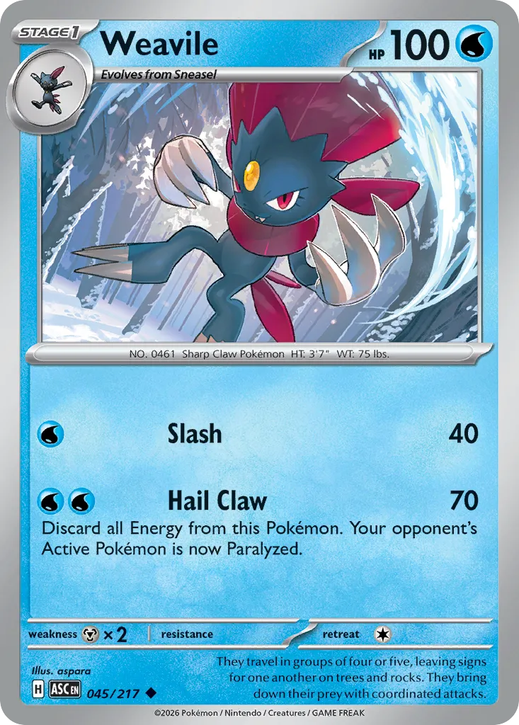 Weavile card image