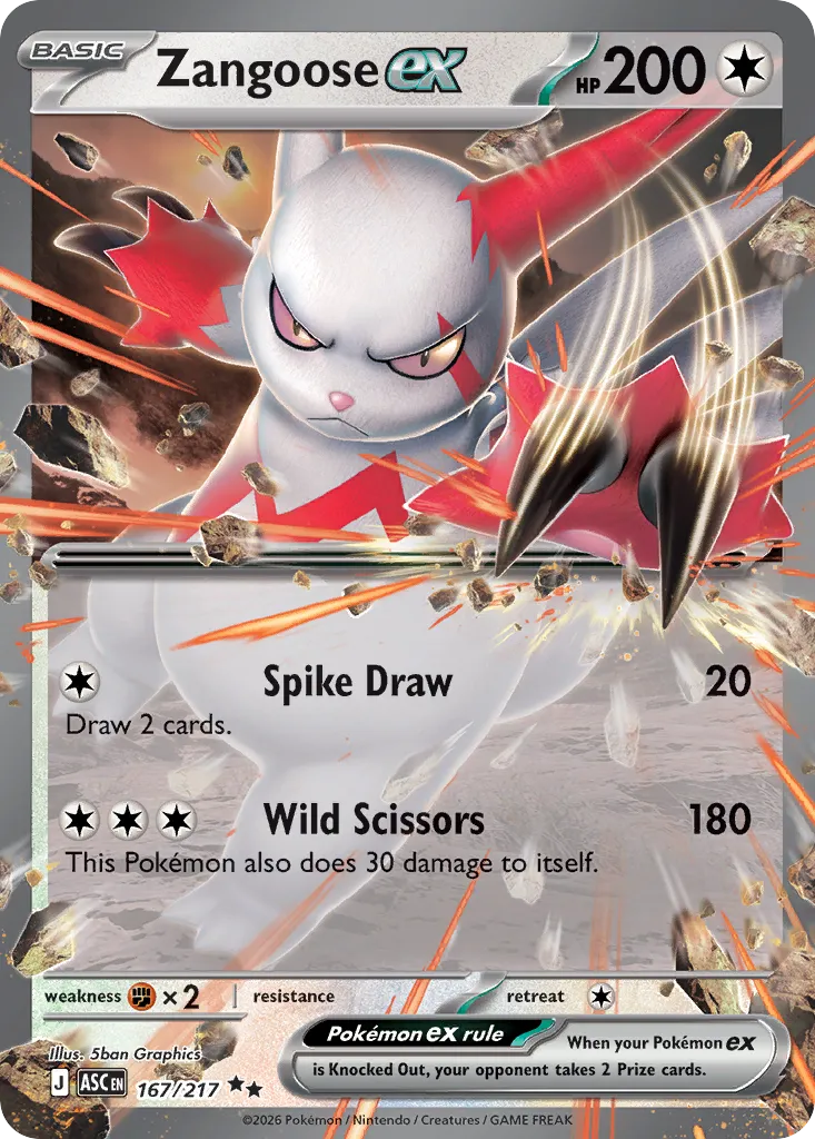 Zangoose ex card image