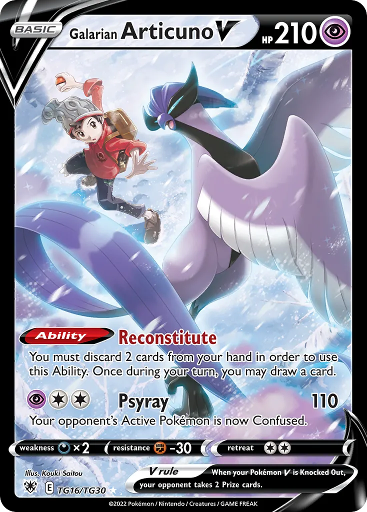 Galarian Articuno V #TG16 card image