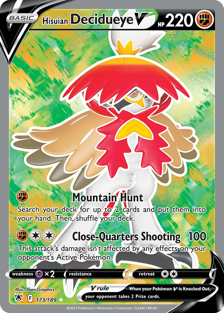 Hisuian Decidueye V card image