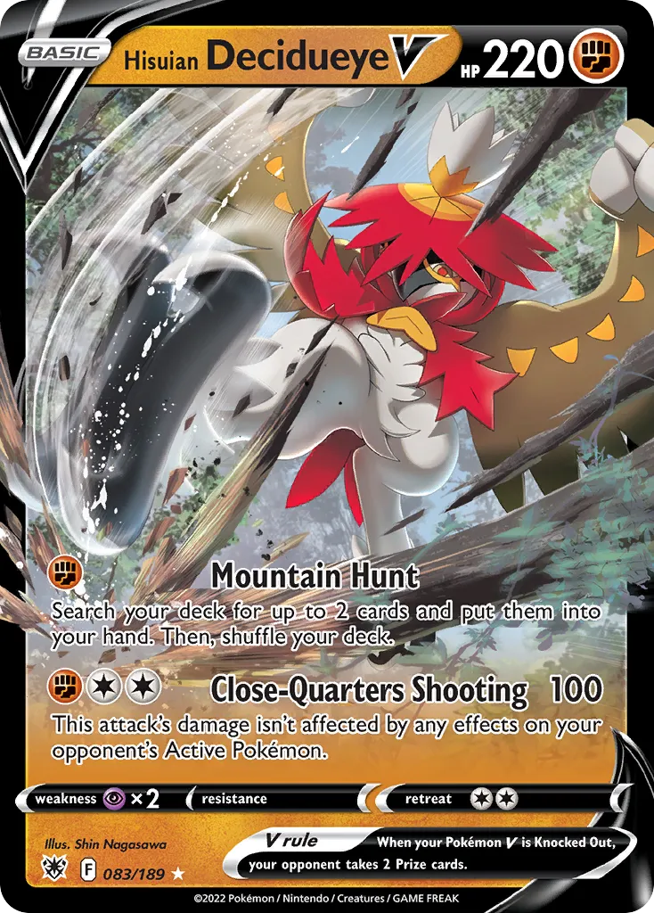 Hisuian Decidueye V card image