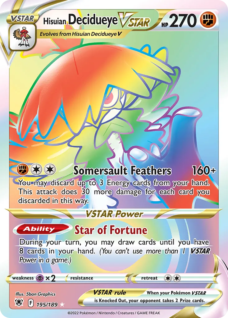 Hisuian Decidueye VSTAR card image