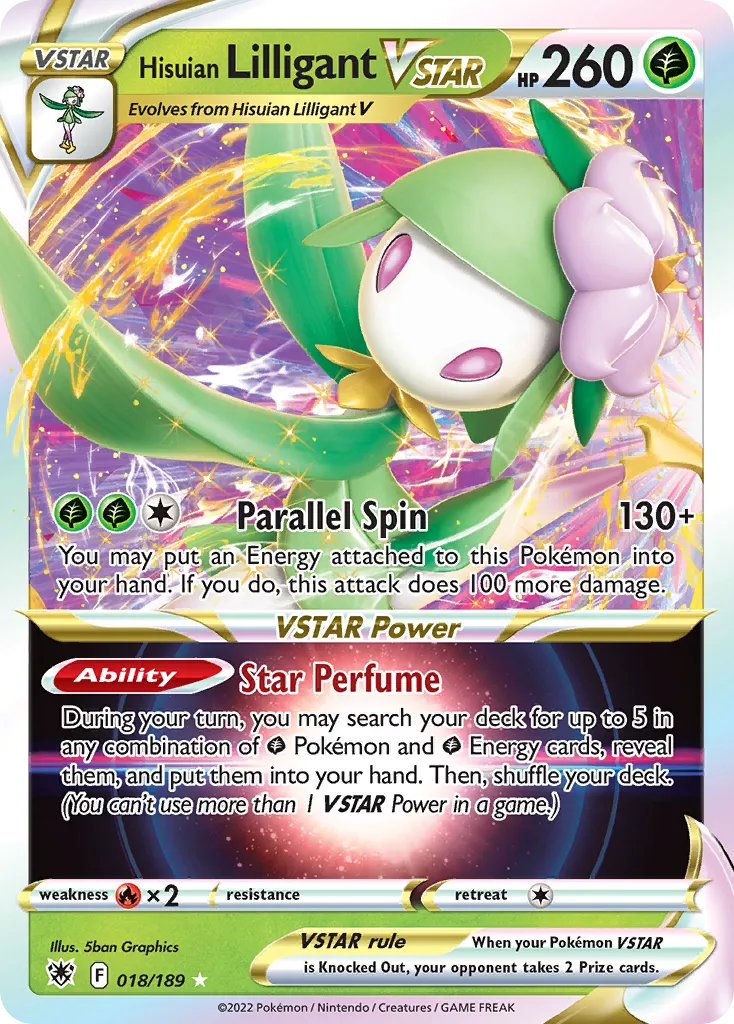 Hisuian Lilligant VSTAR card image