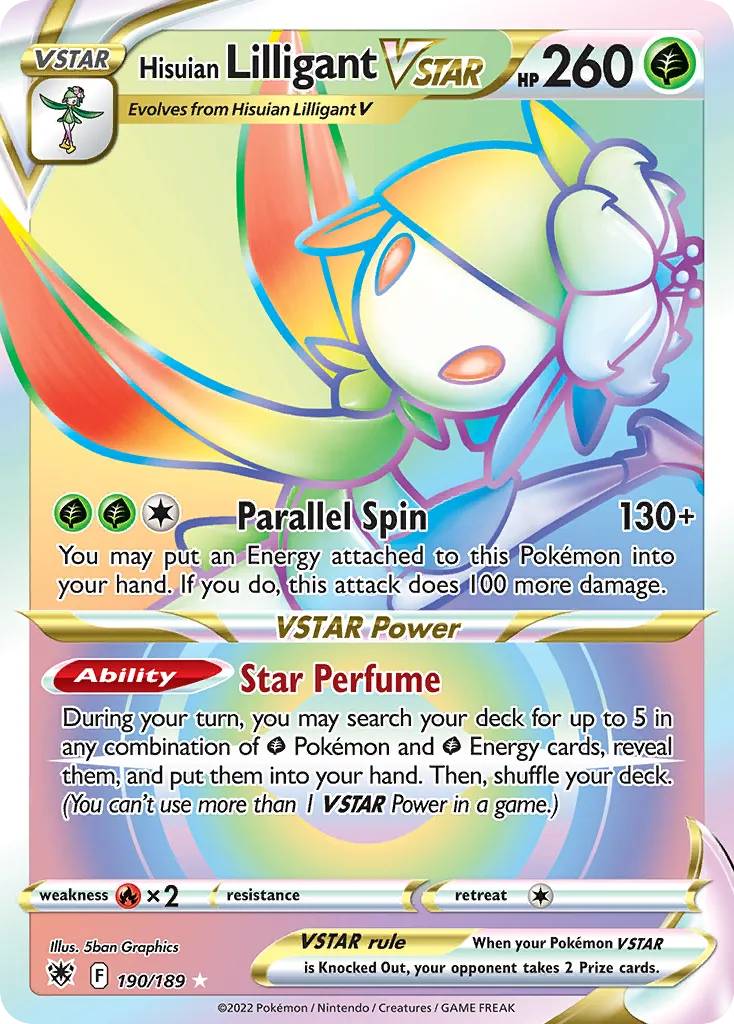 Hisuian Lilligant VSTAR card image
