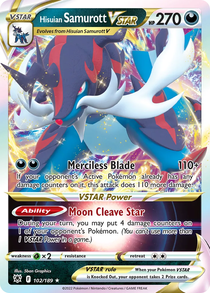 Hisuian Samurott VSTAR card image