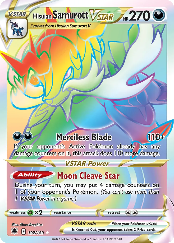 Hisuian Samurott VSTAR card image