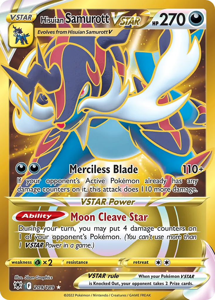 Hisuian Samurott VSTAR card image