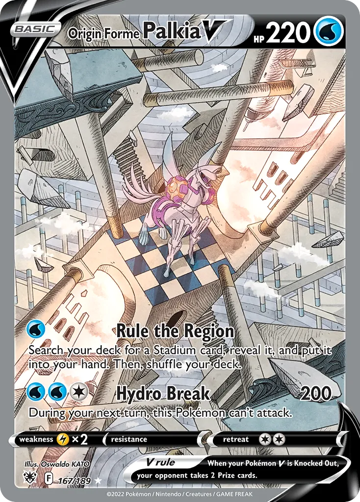 Origin Forme Palkia V Astral Radiance #167 card image
