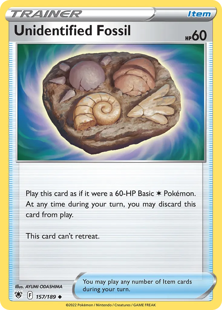 Unidentified Fossil card image