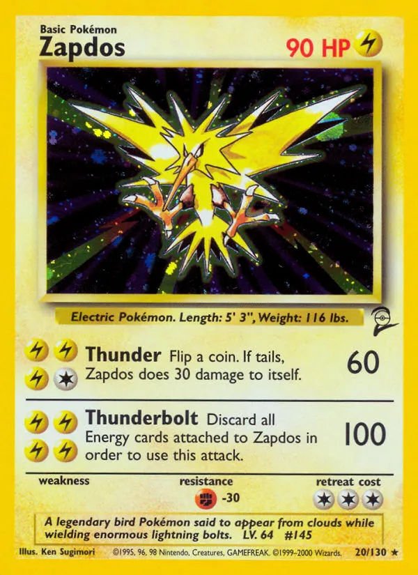 Zapdos #20 card image
