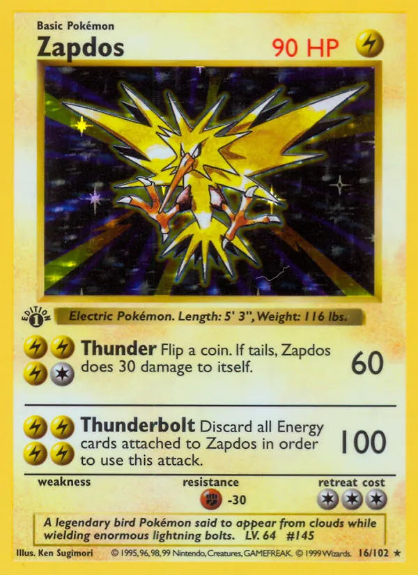 Zapdos #16 card image