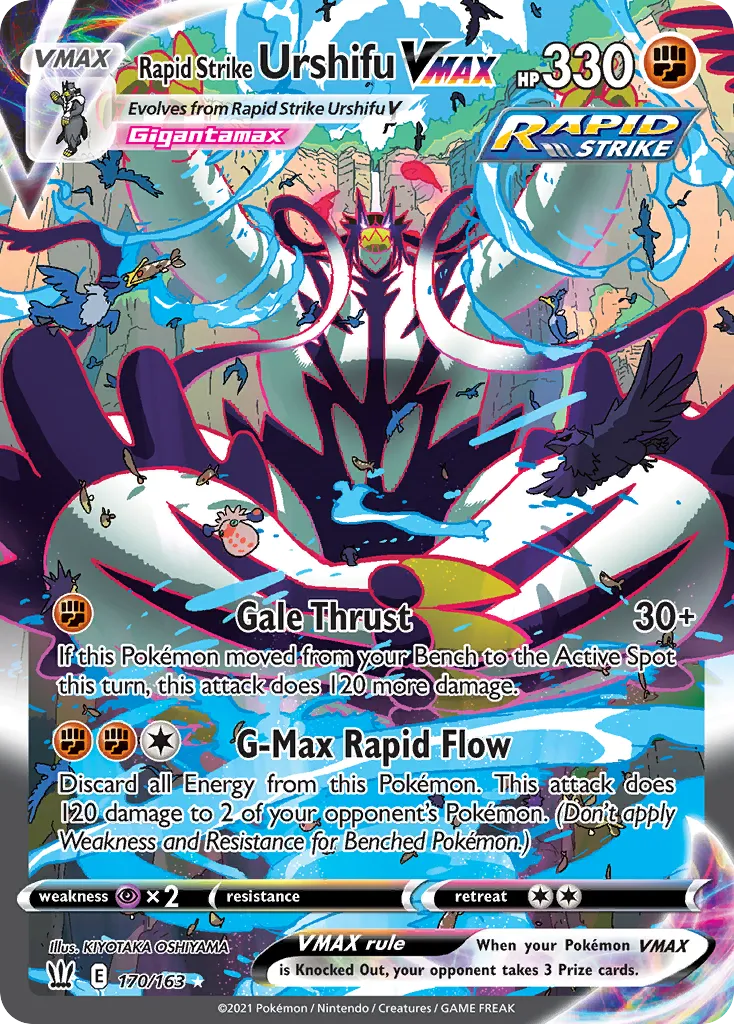 Rapid Strike Urshifu VMAX #170 card image