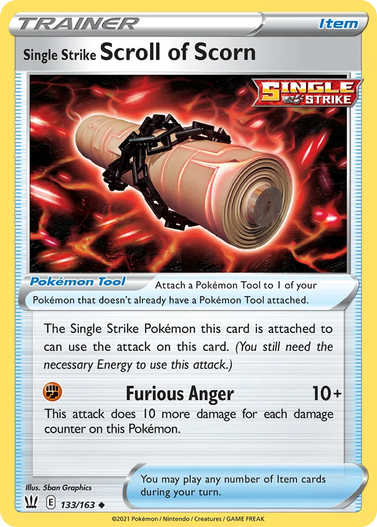 Single Strike Scroll of Scorn card image