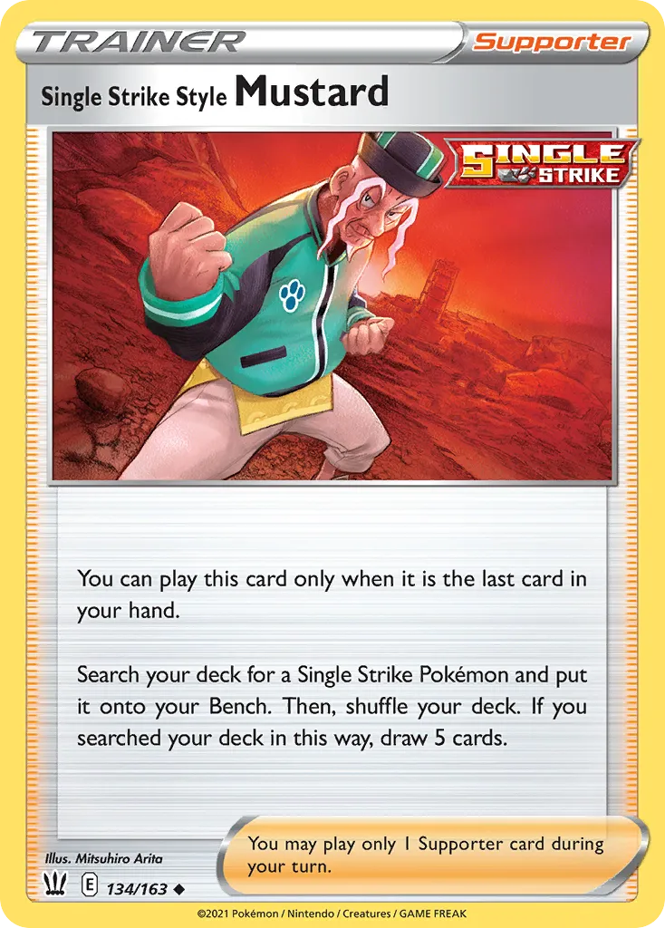 Single Strike Style Mustard card image
