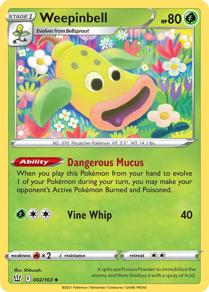 Weepinbell card image