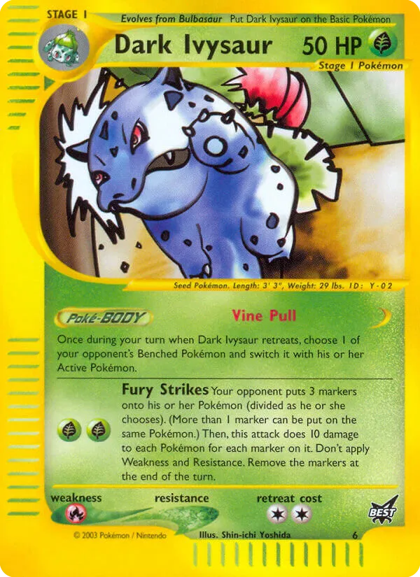 Dark Ivysaur #6 card image