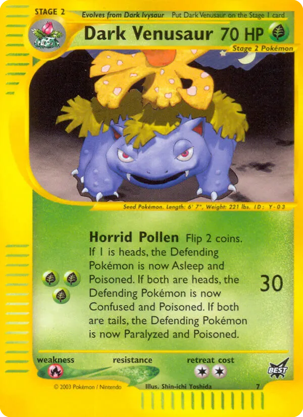 Dark Venusaur #7 card image