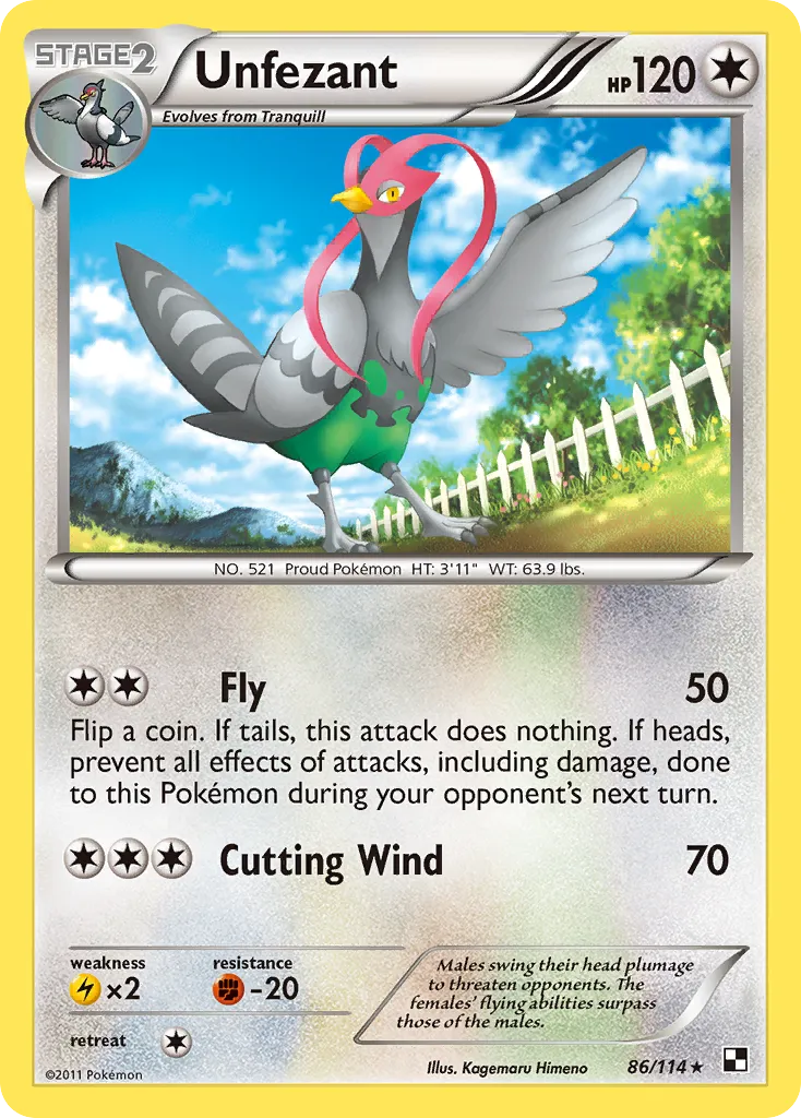 Unfezant card image