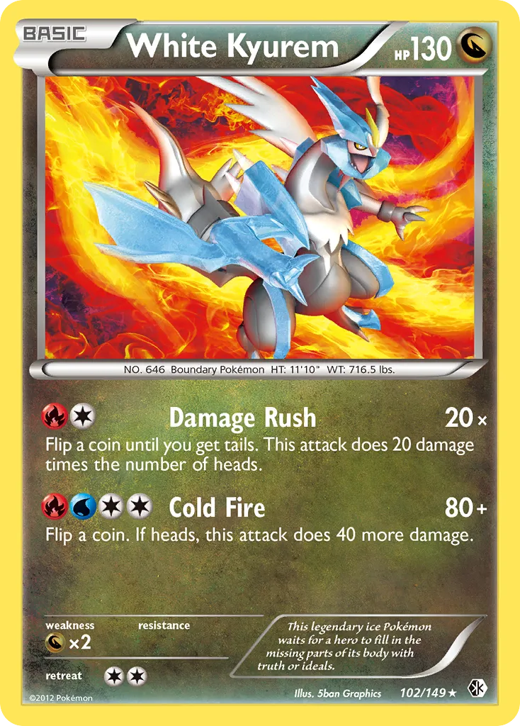 White Kyurem card image