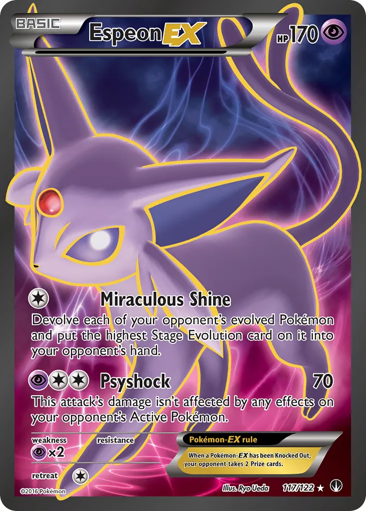 Espeon-EX #117 card image
