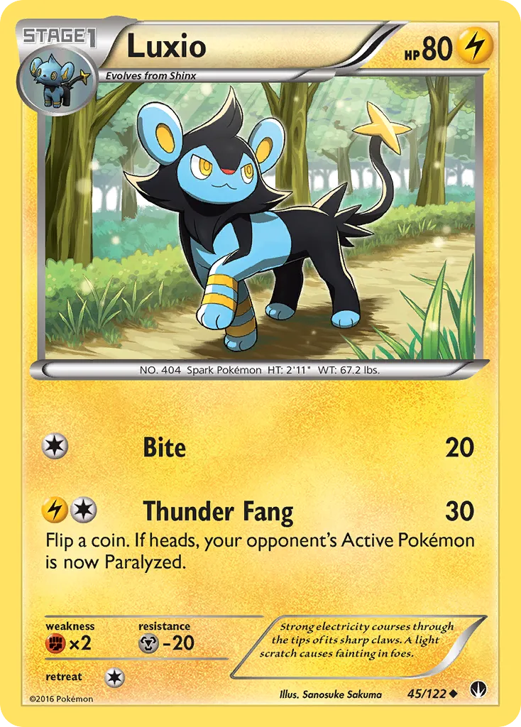 Luxio card image