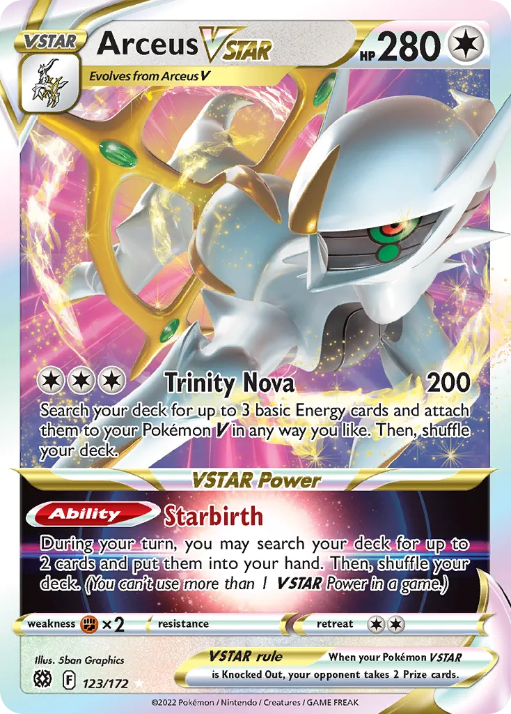 Arceus VSTAR card image