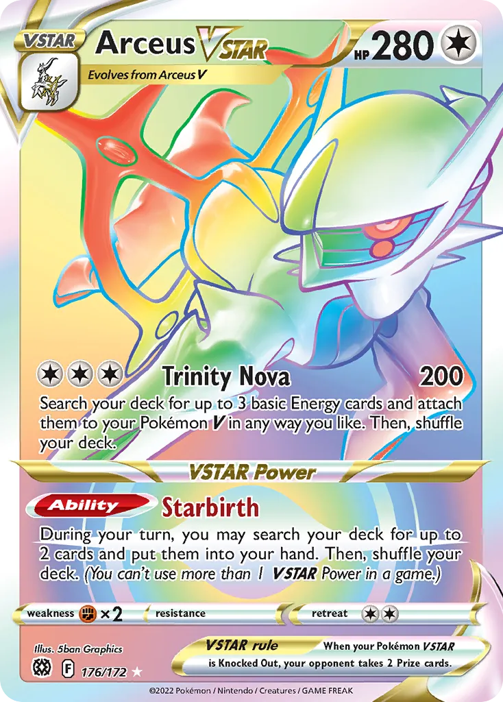 Arceus VSTAR card image