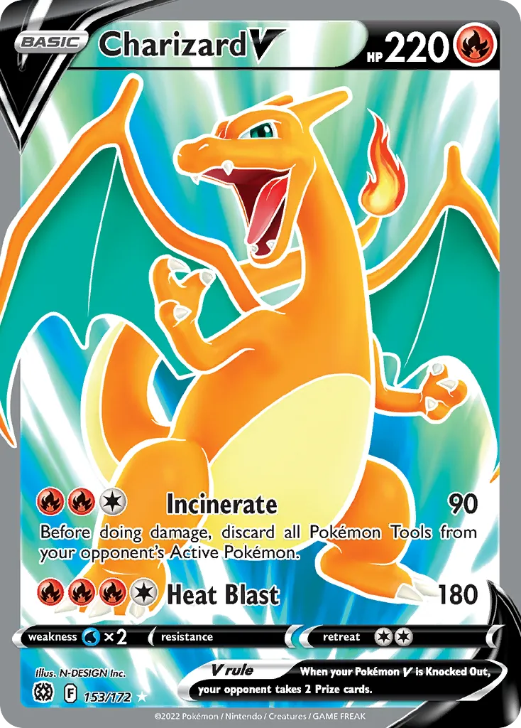 Charizard V #153 card image