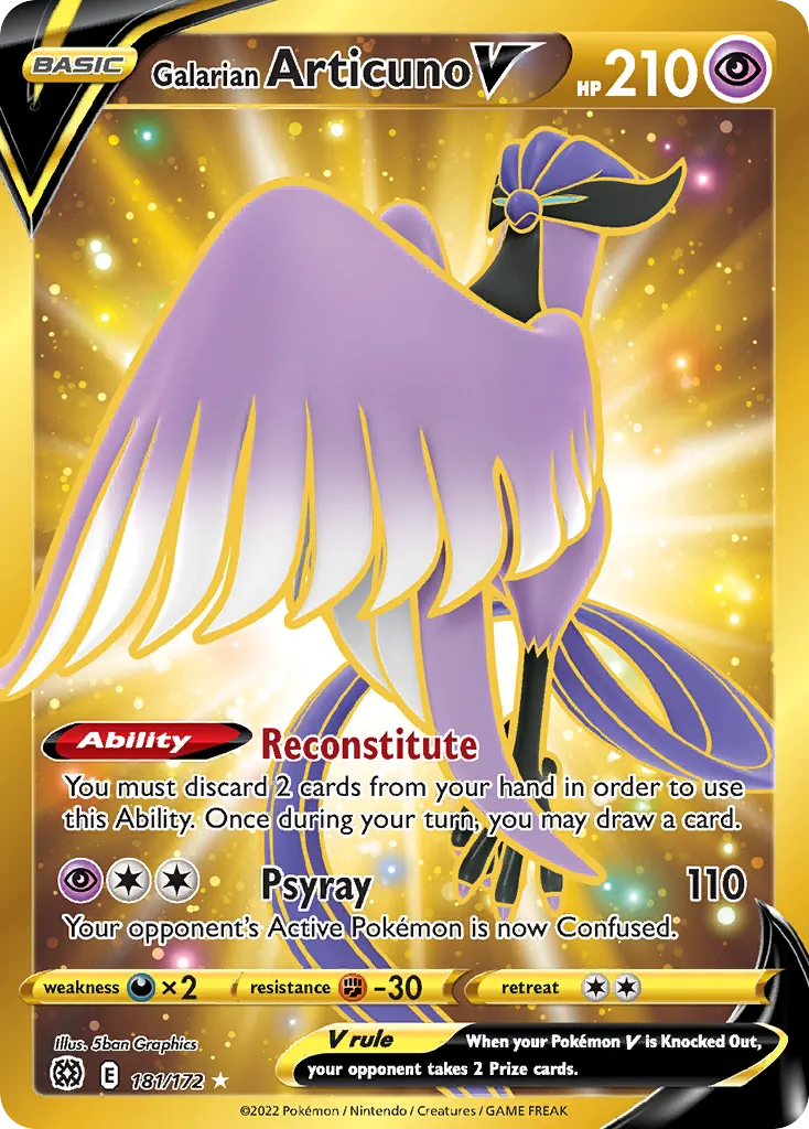 Galarian Articuno V card image