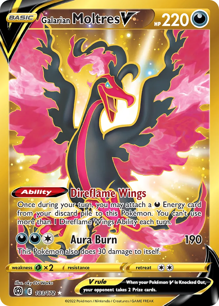 Galarian Moltres V #183 card image