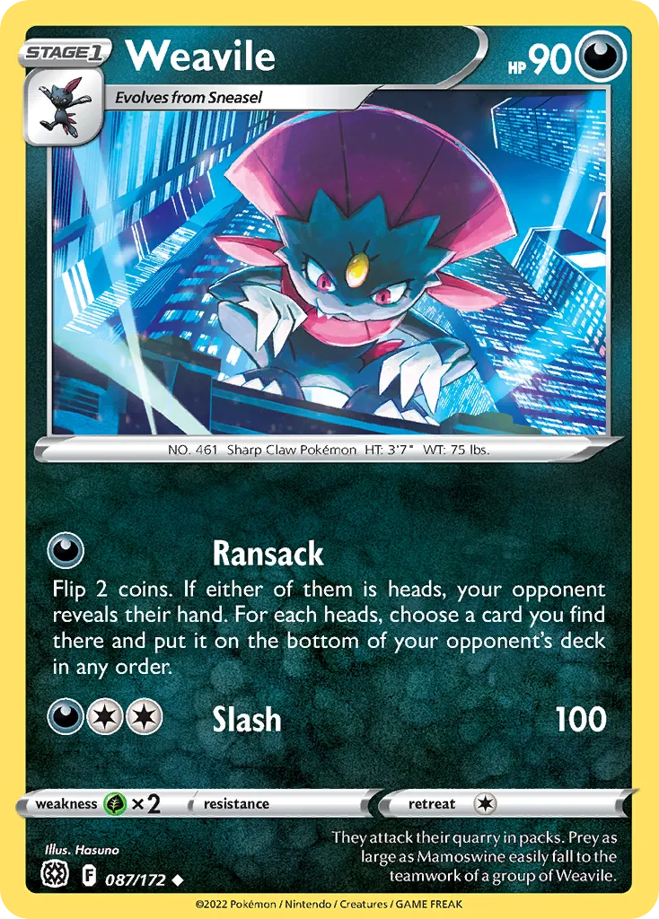 Weavile card image