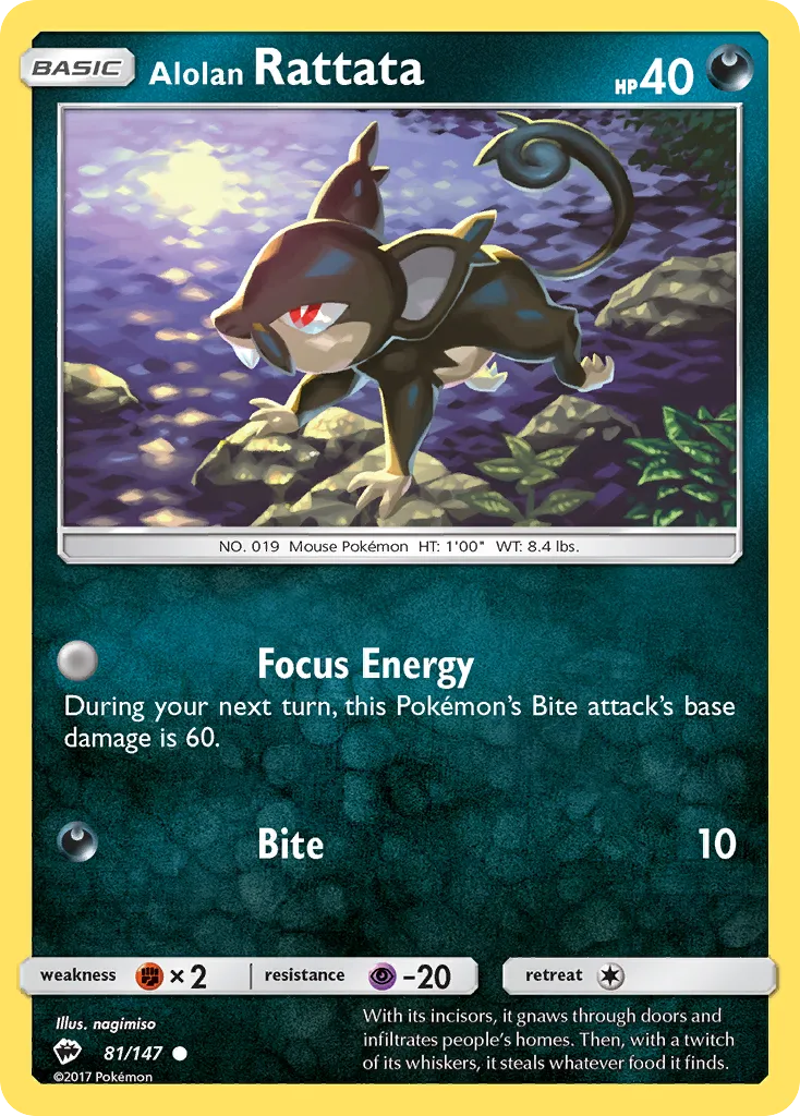 Alolan Rattata card image