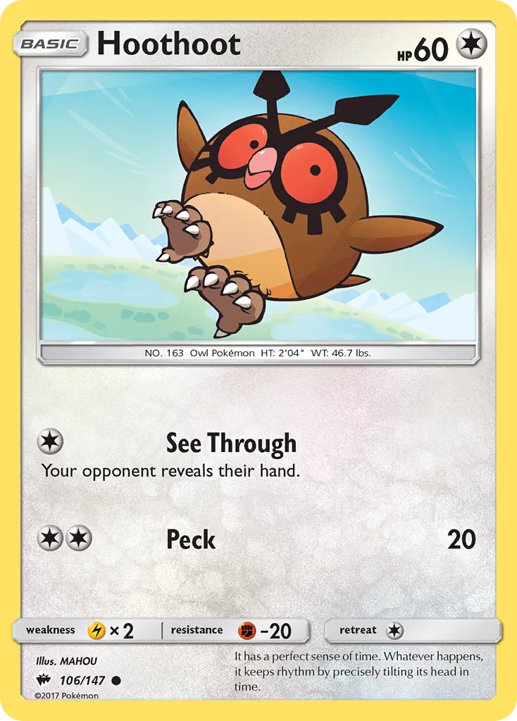 Hoothoot card image