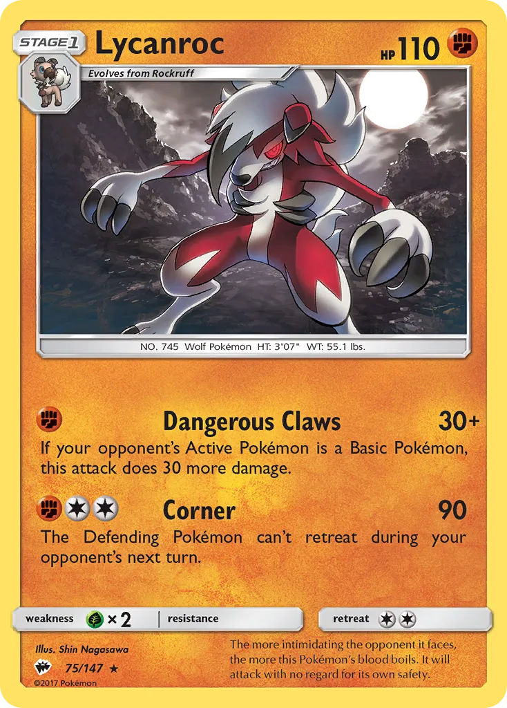 Lycanroc card image