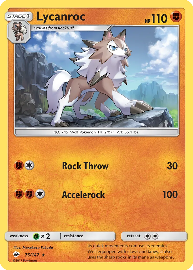 Lycanroc card image